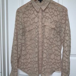 Ann Taylor Size 8 Blush Colored Blouse